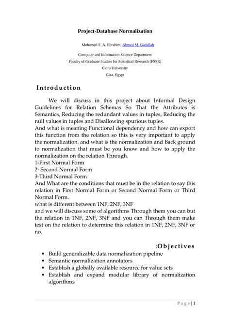 Normalization Database Project 的图像结果
