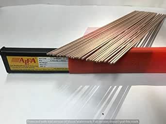 ALFA 101 Copper Brazing Rods (3.15 X 450mm, pack of 30 pieces) : Amazon ...