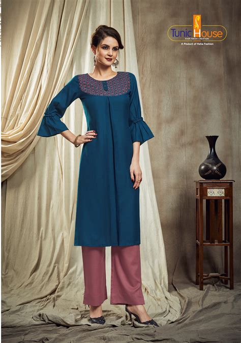 Tunic House Nitu Designer Top With Bottom Set Catalog