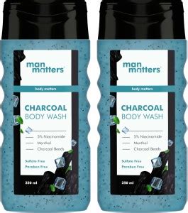 Man Matters Activated Charcoal Body Wash for Men | Skin Brightening ...