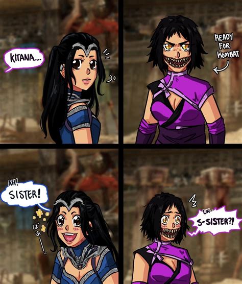 "Come, let us be a family!" 🫶 (read left to right 👉) I'm happy Mileena ...