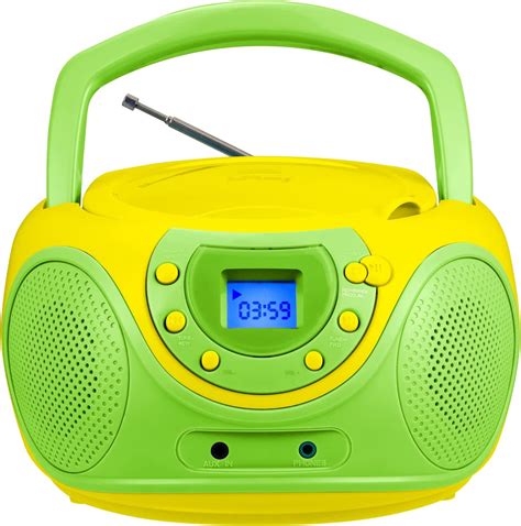 HPlay Portable CD Player Boombox with AM FM Radio, Aux India | Ubuy