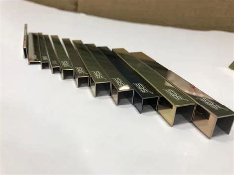 Stainless Steel Decorative Profiles - PVD Titanium Coated SS T Profiles ...