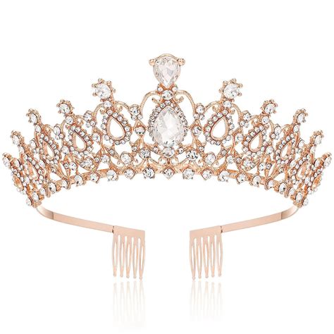 Buy Shining Diva Fashion Crystal Tiara and Crown for Women Stylish ...