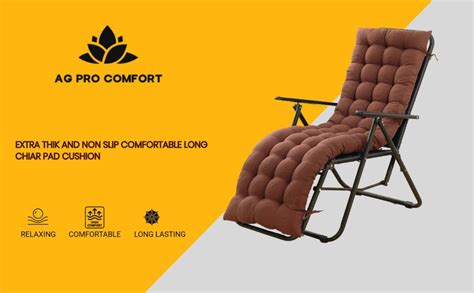 AG PRO COMFORT Cotton Soft Comfortable Seat Cushion Long Chair Pad ...