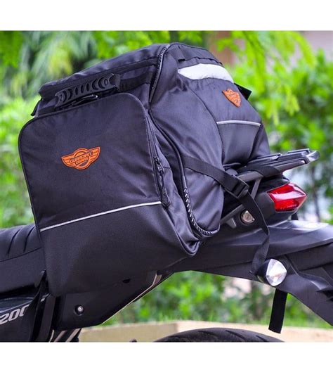 Rhino 70L Tail Bag with Waterproof Rain Cover. Fits on All Motorcycles ...