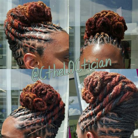 Locs, locs with color, ombre, wedding hair, loc styles, updos, loc ...