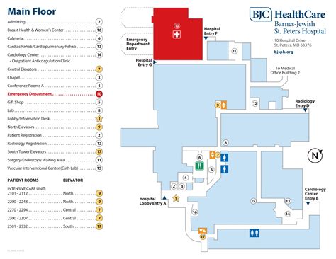 Barnes Jewish Hospital Map (2024 - 2017) - All Maps