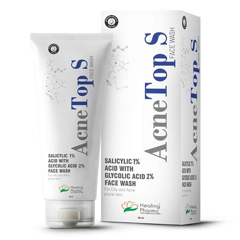 Healing Pharma - AcneTop S Face Wash with Salicylic Acid and Glycolic ...