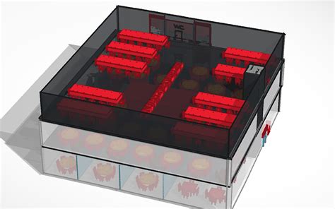 3D design RESTAURANT - Tinkercad