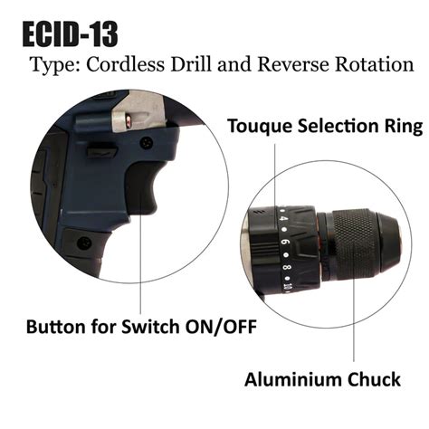 JRSDRIVE Brushless impact Drill Machine - 13mm ECID-13