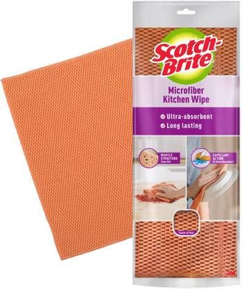 Scotch-Brite Microfiber Kitchen Wipe Wet and Dry Microfiber Cleaning ...