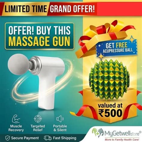 Pocket Fascia Gun Massager under 1500 | Trusted Mini Massage Gun