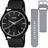 Matrix Dope Black/Green Dial with Softest Silicone Strap Analog Watch ...