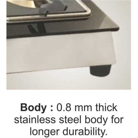 Khaitan CRYSTA Glass Manual Gas Stove (2 Burners) Price in India, Specs ...