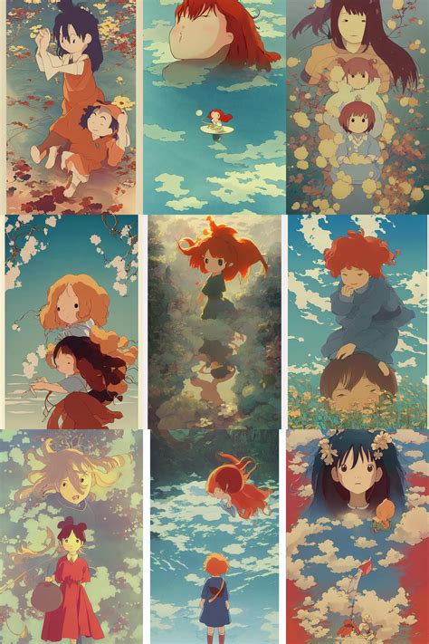 Ponyo Hayao Mitazaki, 2008 Studio Ghibli Minimal Movie | Stable ...