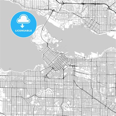 Downtown Vancouver British Columbia Map