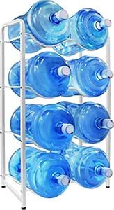 SKY-TOUCH Water Bottle Storage Stand 4 Tier, Water Bottle Holder 8 ...