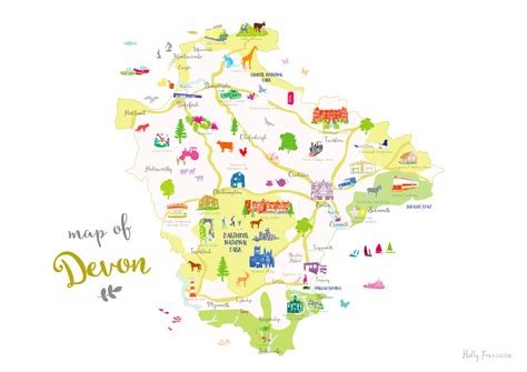 Printable Map Of Devon