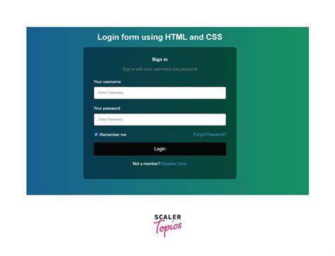 Create Login Page Using Html And Css - vrogue.co