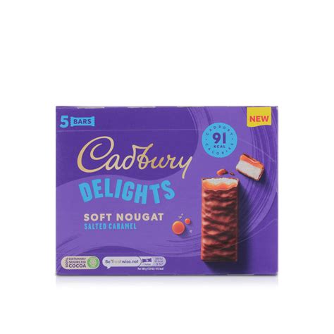 Cadbury Delights Soft Nougat Salted Caramel 22g x 5 - Spinneys UAE