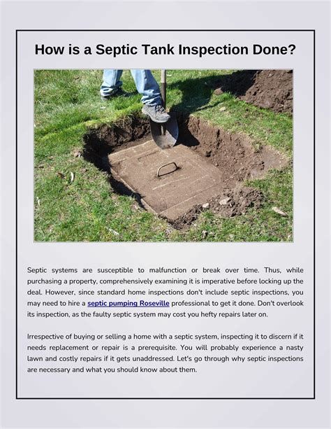 Septic Tank Inspection Checklist by Advanced Septic Service LLC - Issuu