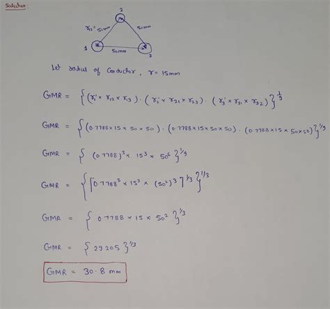 [Solved] . Question 9 Calculate the geometric mean radius (GMR) for the ...