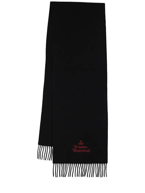 Wool embroidered logo scarf - Vivienne Westwood - Women | Luisaviaroma