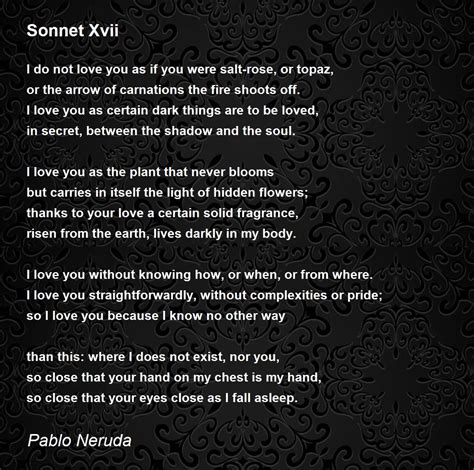 Love Sonnets Pablo Neruda
