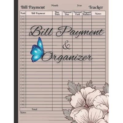 Bill Payment and Organizer: Monthly Bills Payment | Ubuy India