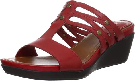 Buy Clarks Women's Cherry Red Fashion Sandals - 4 UK/India (37 EU ...