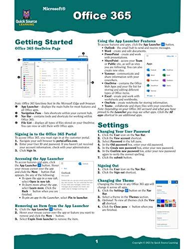 Amazon.in: Buy Office 365 Quick Source Reference Guide Book Online at ...