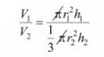 The radii of the base of a cylinder and a cone are