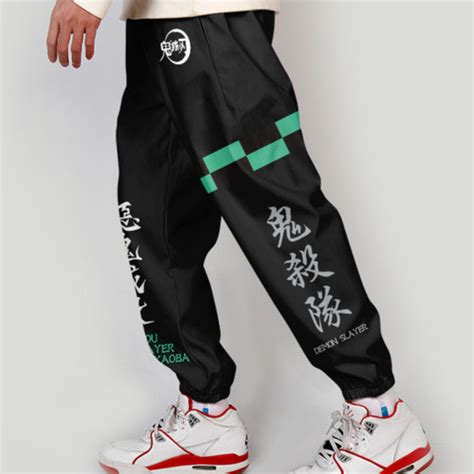 Jual Celana Olahraga Jogger Pant Fullprint Tanjiro Kanji Black Kimetsu ...