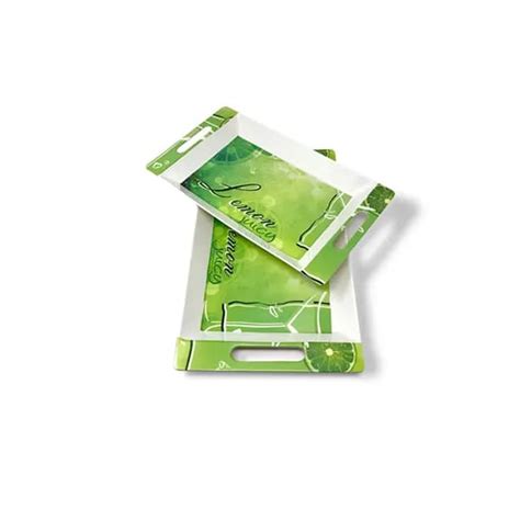 Buy UPC Melamine Serving Tray Set of 2 ,Rosseate Series Tray Sets
