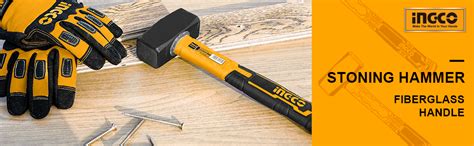 INGCO Stoning Hammer, 2000g | 45# carbon steel Heavy Duty Stoning ...