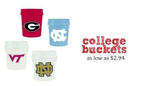 Home Depot: College Buckets, As Low As $2.94 :: Southern Savers