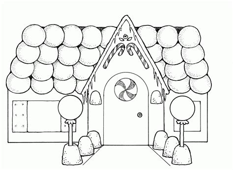 Free Printable Gingerbread House Coloring Pages for Kids