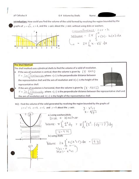 Volume by Shells Calculus 的图像结果
