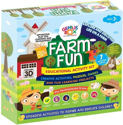 Buy Genius Box Educational Toy for 3+ Year Age: Farm Fun DIY,Activity ...