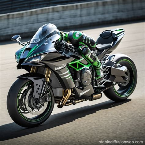 Kawasaki Ninja H2R | Stable Diffusion Online