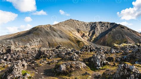 mount and at Laugahraun lava field in Iceland 12244297 Stock Photo at ...