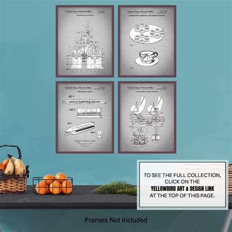Buy Original Rides Patent print - Vintage Wall Art Poster Set - Chic ...