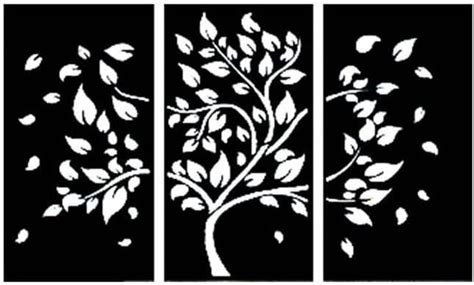 WALLCENTRE (ART BEYOND IMAGINATION) Metal Tree of Life 3 Panel Wall Art ...