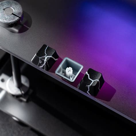 PREMIUM Lightning Pattern IMD TECH Side Backlit Stealth Keycaps ...