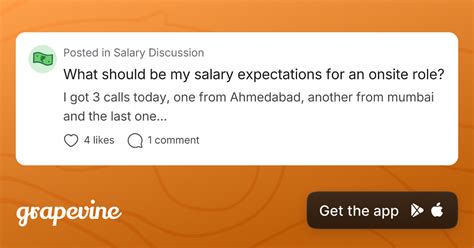 What should be my salary expectations for an onsite role? - Grapevine