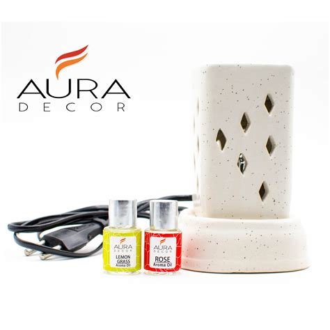 AuraDecor Electric Aroma Diffuser Gift Set with Aroma Oil