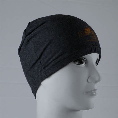 Moto Central Skull Cap Beanie for Helmets (Black, Grey) Combo Pack of