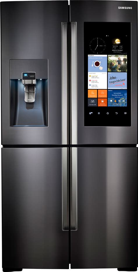 Samsung RF28K9580SG 36 Inch 4-Door Refrigerator with Family Hub WiFi ...