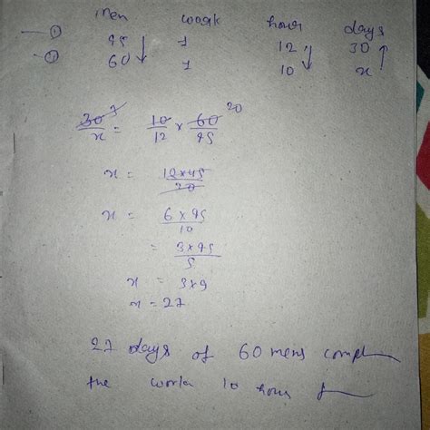45 men complete a piece of work in 30 days working for 12 hours a day ...